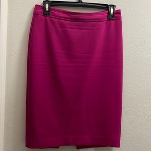 Hot pink pencil skirt